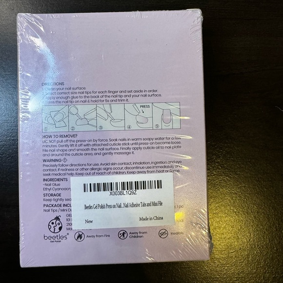 Nails Press Ons Short File Glue Ons False Nails Gel Glue Seamless 144 pcs E2 - Picture 3 of 9